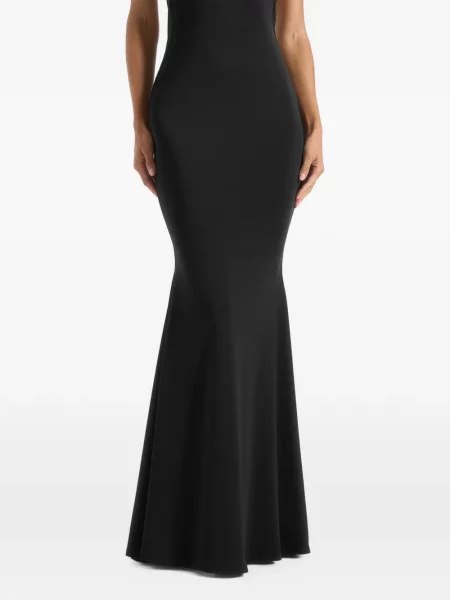 Rochie maxi Manière De Voir cu gât halter negru