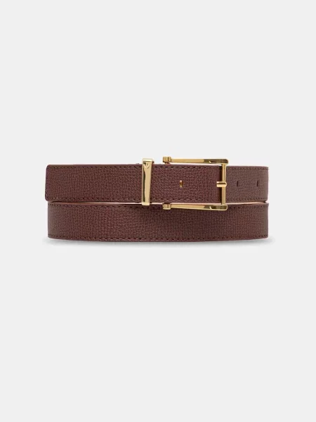 Emporio Armani curea pentru femei din piele maro