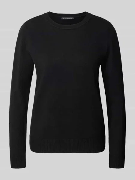 Sweter o kroju regular fit z mieszanki model LT NOVEMBER' Betty Barclay czarny