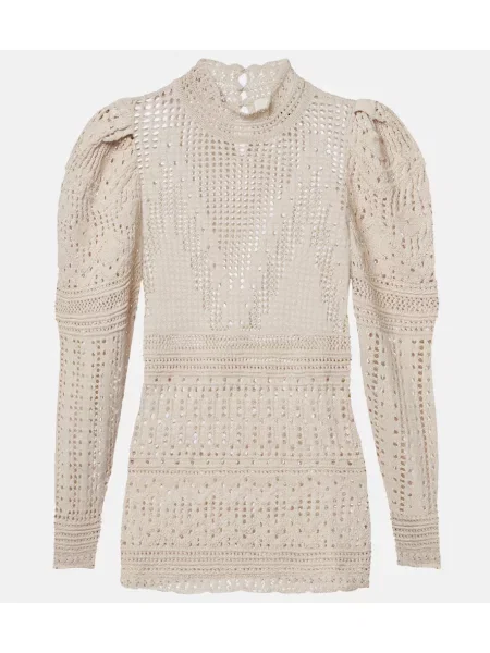 Pulover Isabel Marant tricotate bej