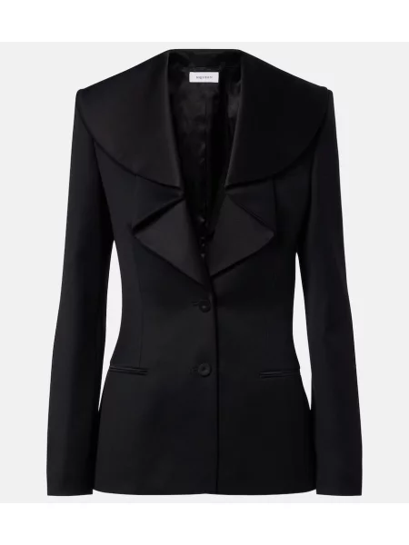 Sacou Mcqueen din satin negru