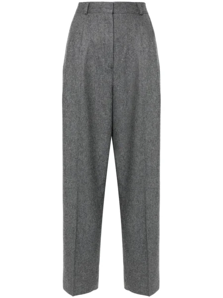 Pantaloni Toteme plisate gri