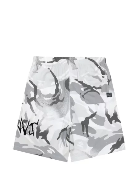 Σορτς Aape By *a Bathing Ape® με κέντημα παραλλαγής λευκό
