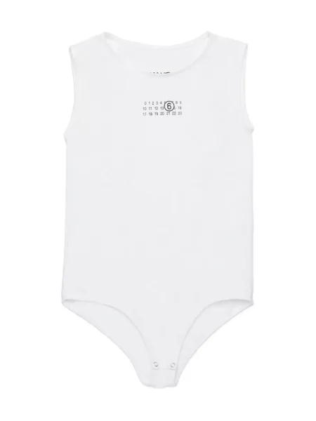 Top dziecięcy Mm6 Maison Margiela biały