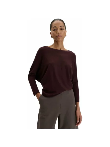 Sweter z dzianiny z mieszanka model Tiraja' Someday brązowy