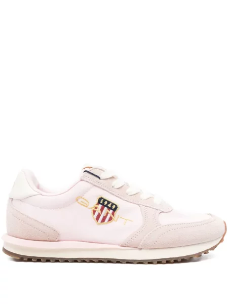 Sneakerși Gant cu broderie roz