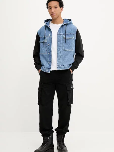 Kurtka jeansowa Karl Lagerfeld Jeans niebieska