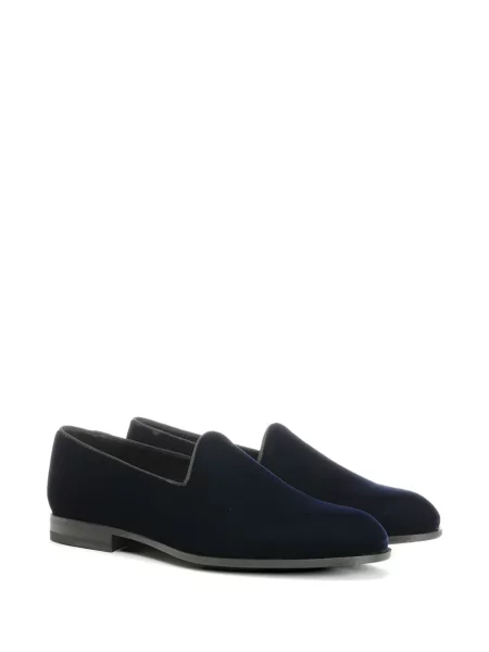 Pantofi loafer Tagliatore de catifea albastru
