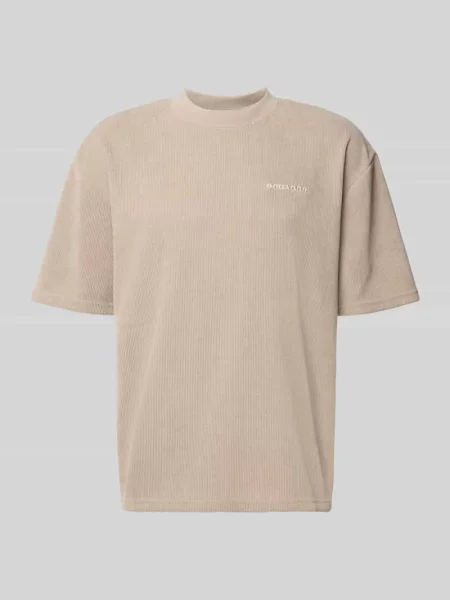 Oversized t-shirt z wyhaftowanym logo model Lagos' Pegador