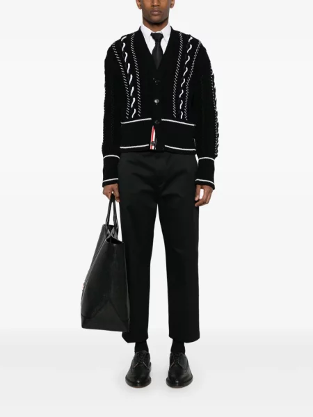 Pantaloni chino Thom Browne negru