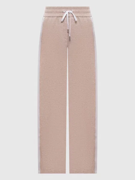 Спортивні штани з лампасами Peserico бежеві