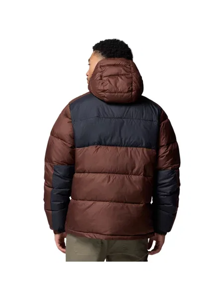Pánska zateplená bunda Columbia Pike Lake II Hooded tobacco/black hnedá