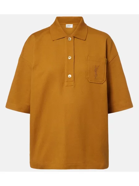 Tricou polo Saint Laurent maro
