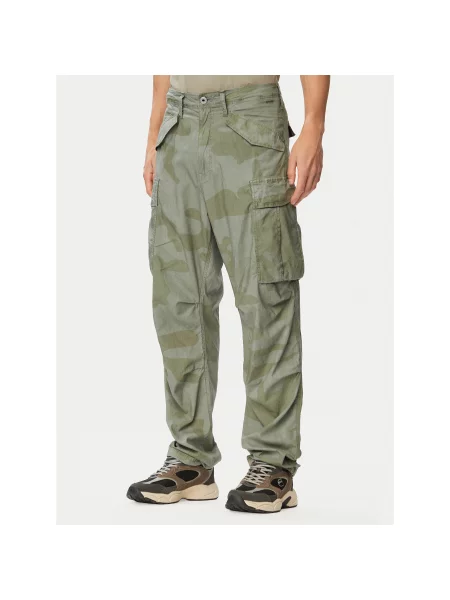 G-Star Raw Hlače Cargo Svijetlo Tapered Fit zelena