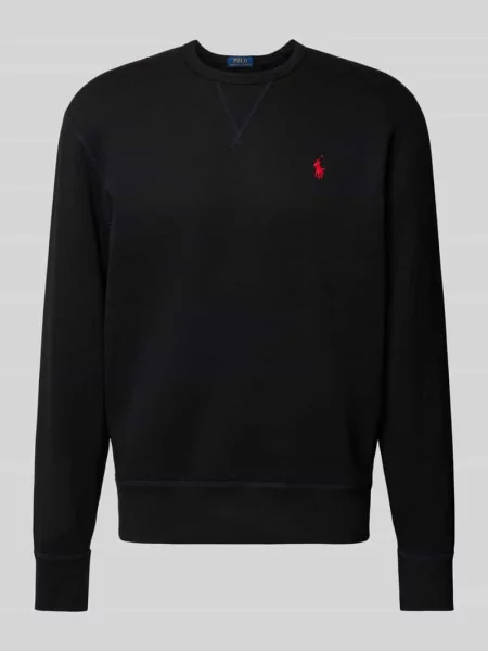 Bluza o kroju regular fit z mieszanki bawełny Polo Ralph Lauren czarna