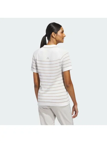 KOSZULKA POLO STRIPE KNIT białe