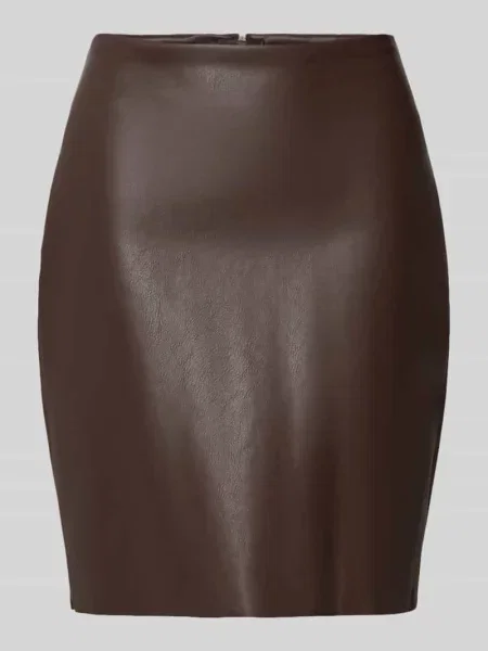 Spódnica mini z imitacji skóry model ‘DAGMAR’ Vila
