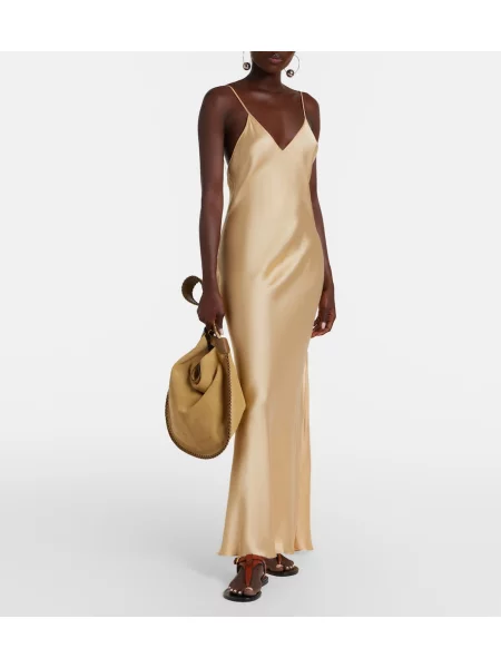 Rochie Isabel Marant din satin bej