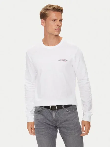 Лонгслів Guess Jeans білий