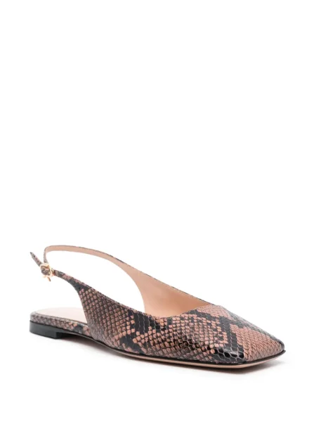 Balerini Gianvito Rossi din piele negru