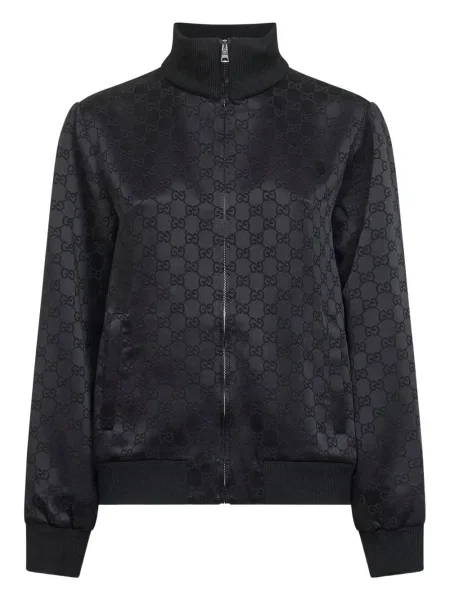 Kurtka bomber Gucci żakardowy czarny