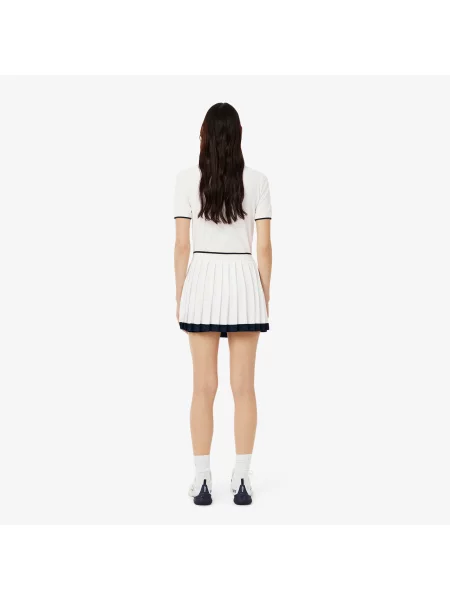 Lacoste Rozciągliwa Spódnica Ultra Dry Tennis Heritage biała