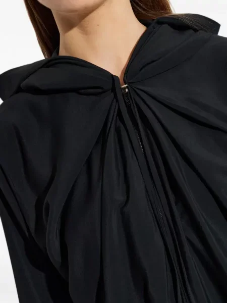Hoodie Alexander Wang ντραπέ μαύρο