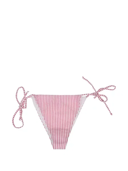 Pruhované bikiny Mc2 Saint Barth s vázáním růžové