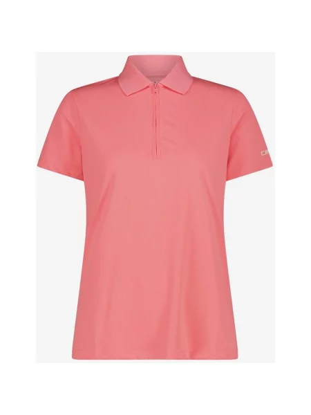 Polo CMP Breathable Zip pastelowy różowy