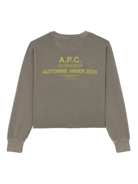 Bluza z kapturem A.p.c. z kapturem szara