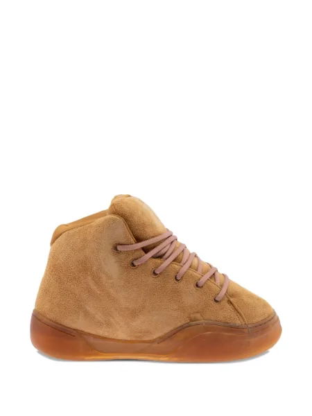 Šněrovací krajkové tenisky Erl hnědé