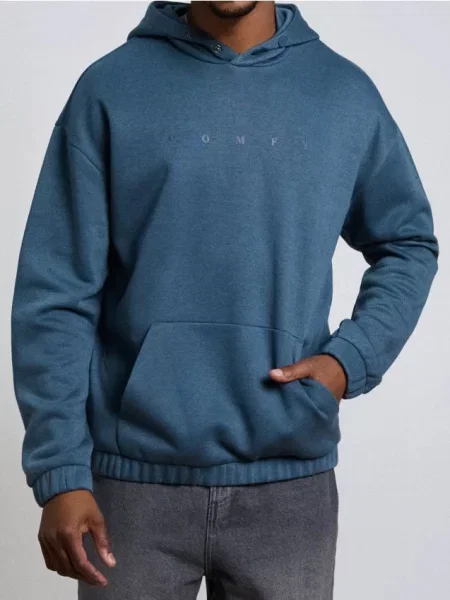 Sinsay Mikina s kapucí indigo