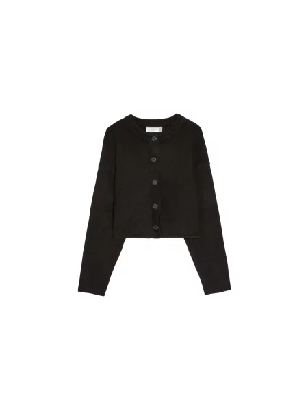 Bershka Geacă tricotată negru