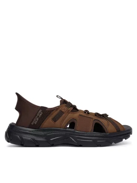 Sandále Skechers hnedá