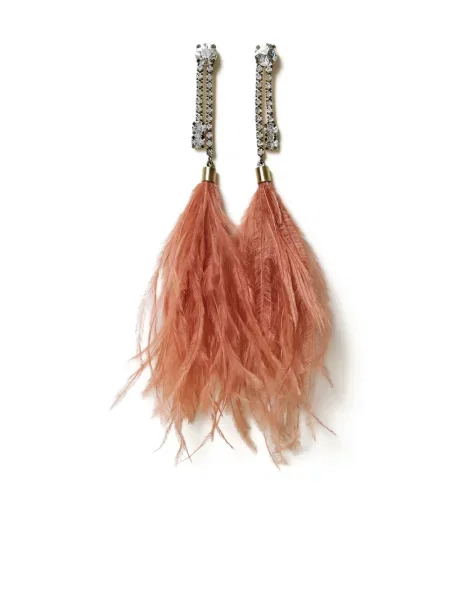 Cercei Twinset de cristal auriu