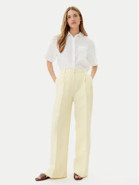 Tommy Hilfiger Kalhoty z materiálu žlutá