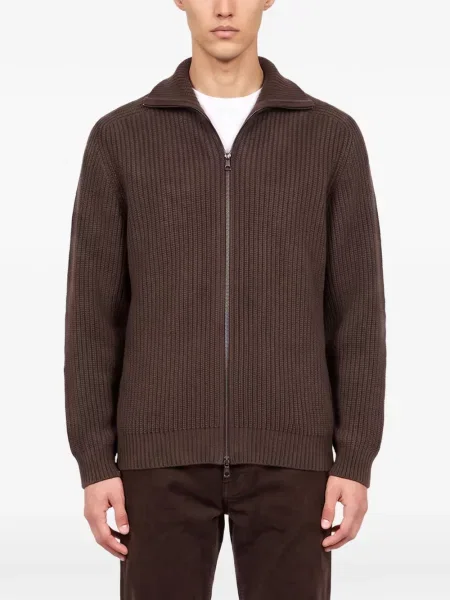 Cardigan Tagliatore tricotate maro