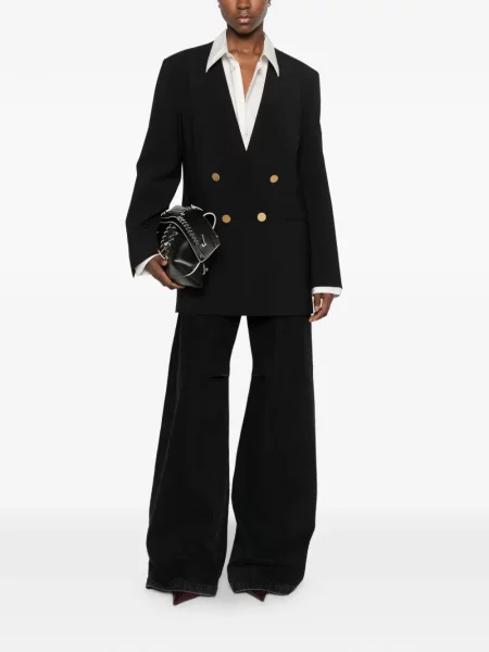 Двуреден блейзър Alberta Ferretti черно