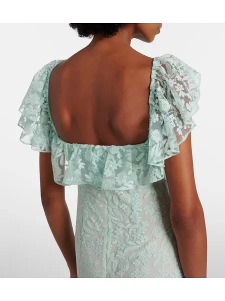 Rochie Markarian din dantelă verde