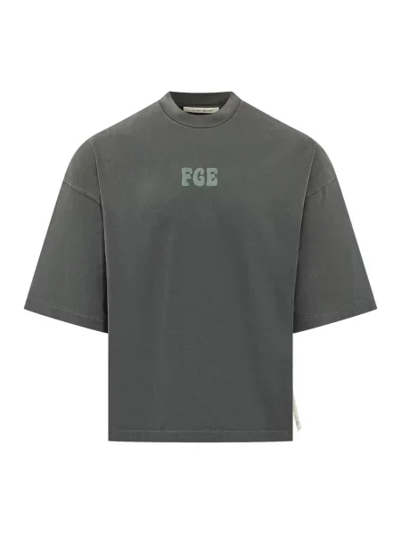 Krótka koszulka Fear Of God szara