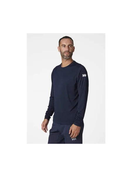 Pánske tričko Longsleeve Helly Hansen HH Tech Crew LS navy tmavo modrá