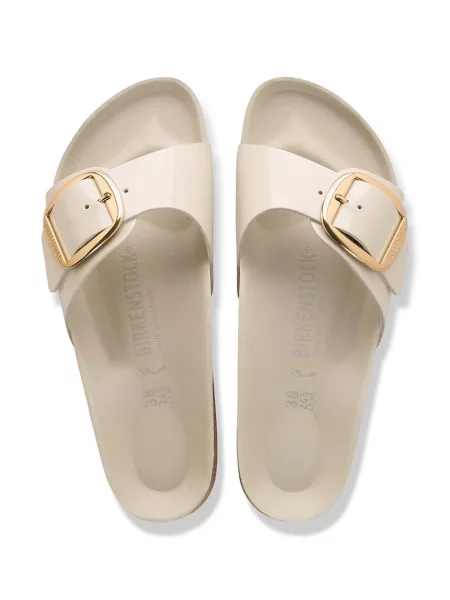 Кожаные шлепанцы Birkenstock с пряжкой
