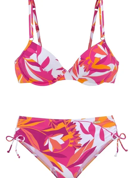 SUNSEEKER Costum de baie două piese portocaliu / zmeură roz