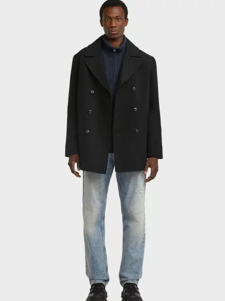 Вовняне пальто G-star Raw чорне
