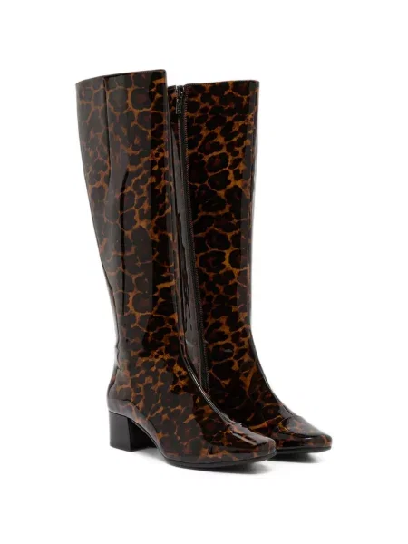 Botine Carel Paris cu imagine cu model leopard maro