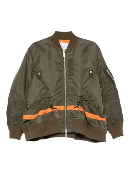 Geacă bomber Sacai cu dungi maro