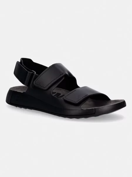 Usnjeni sandali Ecco Cozmo M črna