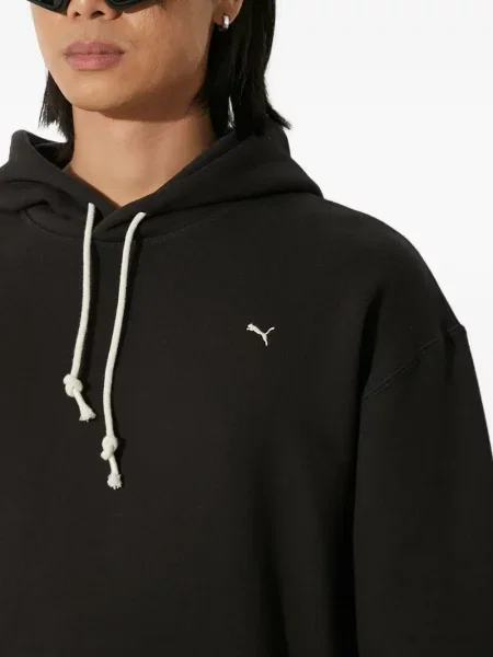Hoodie Puma με κέντημα μαύρο