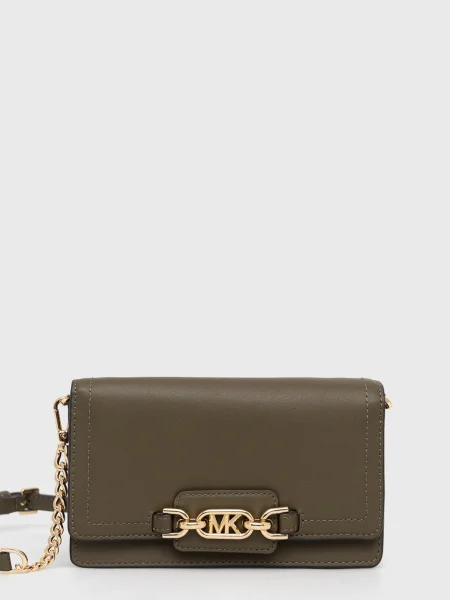 MICHAEL Michael Kors portofel de piele verde negru