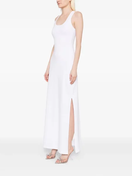 Rochie tip cămașă Xenia Magera de costum alb